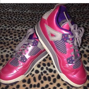 🏀Air Jordan🏀 Girls Shoes Pink/Purple Size 4Y 👟